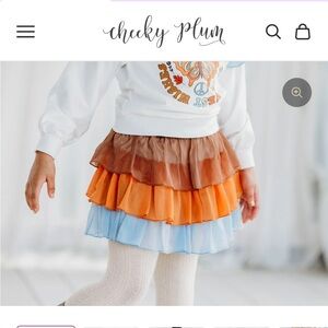 Cheeky Plum tiered tutu skirt